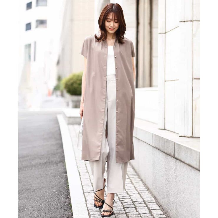 リボンベルト付きシャツワンピース/2way仕様/洗える/WEB限定サイズ | OFUON | 詳細画像17 