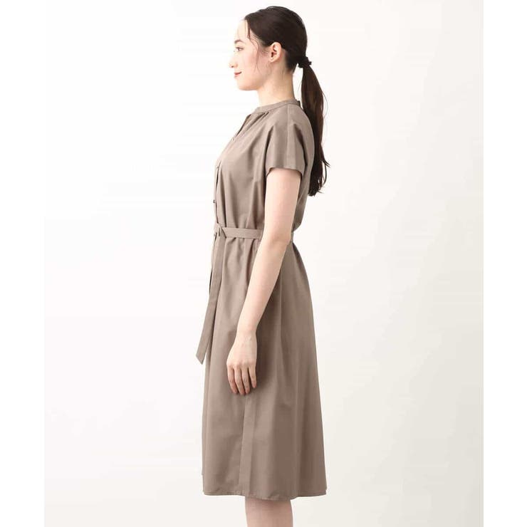 リボンベルト付きシャツワンピース/2way仕様/洗える/WEB限定サイズ | OFUON | 詳細画像22 