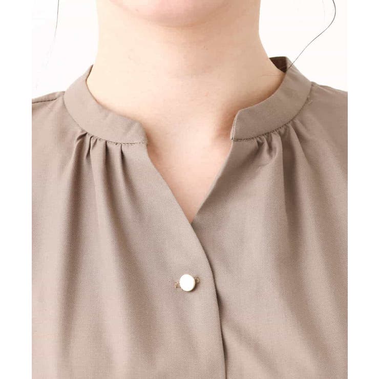 リボンベルト付きシャツワンピース/2way仕様/洗える/WEB限定サイズ | OFUON | 詳細画像24 