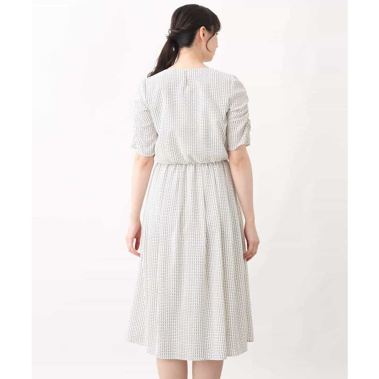 変形ドット柄ワンピース/洗える | OFUON | 詳細画像20 