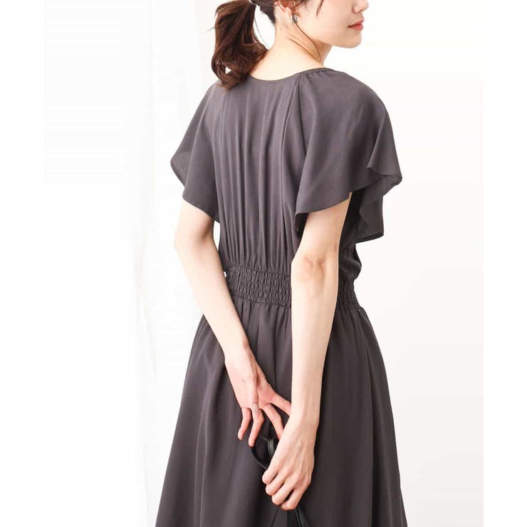 フレアスリーブワンピース/WEB限定/洗える | OFUON | 詳細画像1 