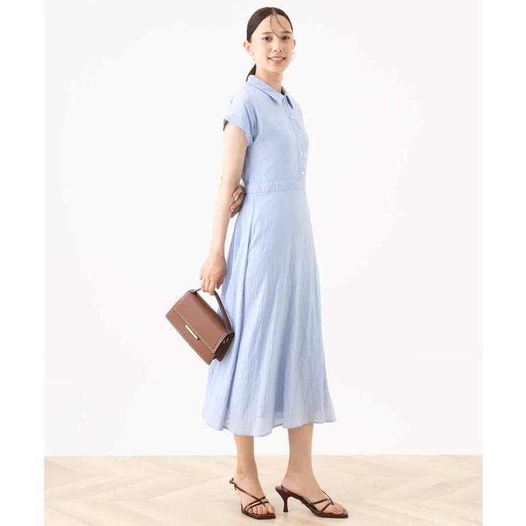 衿付きウエスト切り替えワンピース/洗える/WEB限定 | OFUON | 詳細画像11 