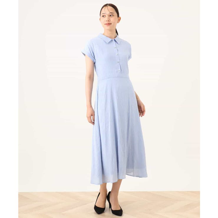 衿付きウエスト切り替えワンピース/洗える/WEB限定 | OFUON | 詳細画像13 