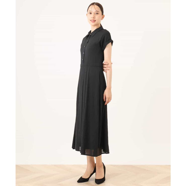 衿付きウエスト切り替えワンピース/洗える/WEB限定 | OFUON | 詳細画像21 