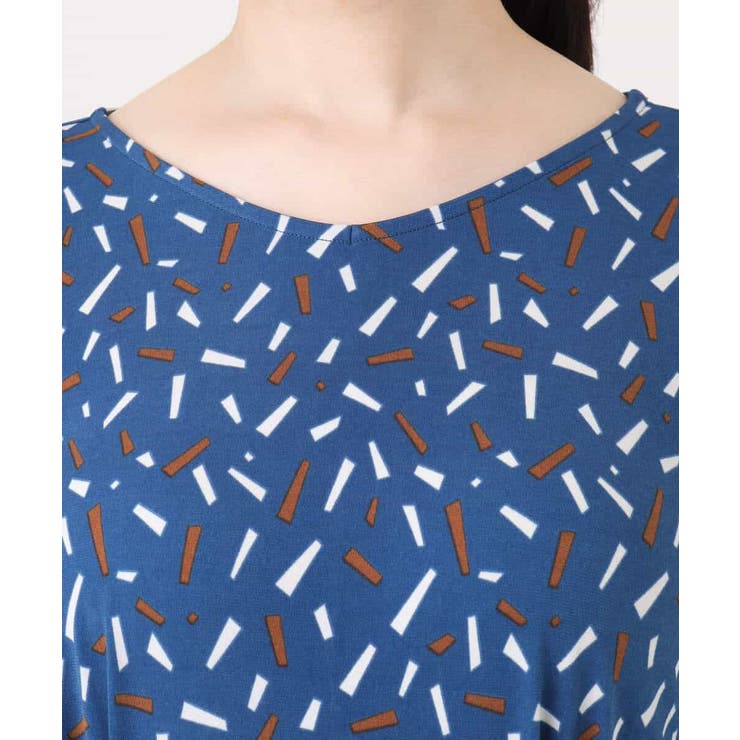 総柄ウエスト切り替えワンピース/洗える/WEB限定サイズあり | OFUON | 詳細画像17 