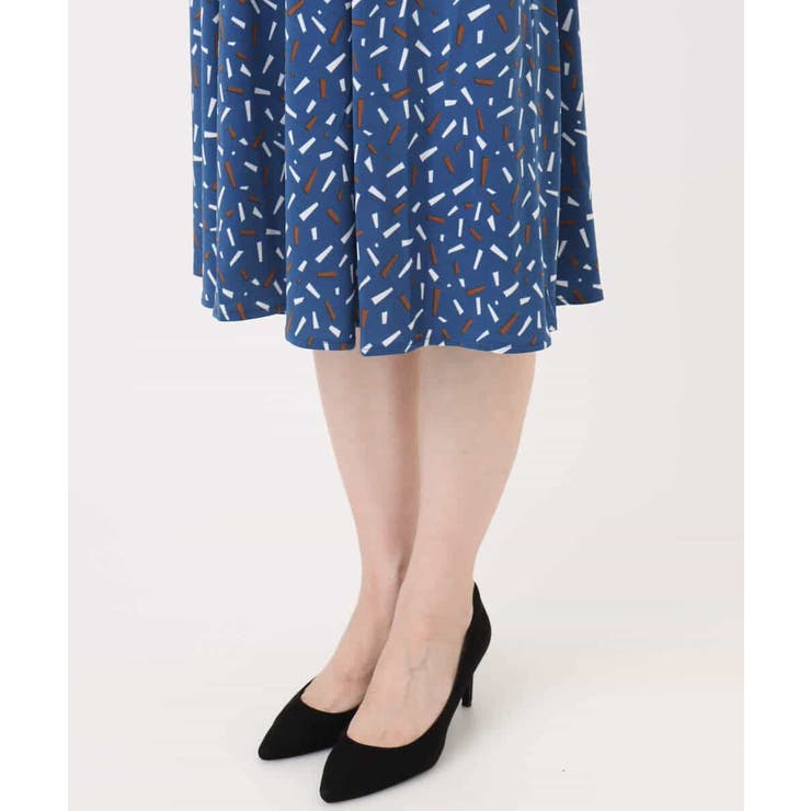 総柄ウエスト切り替えワンピース/洗える/WEB限定サイズあり | OFUON | 詳細画像19 