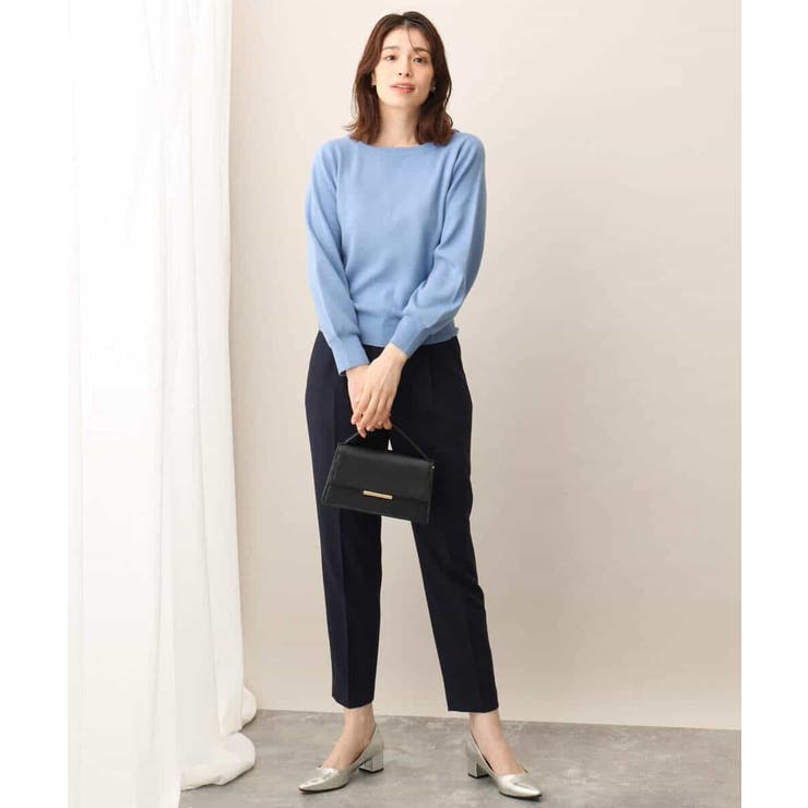 ベーシックボートネックニット/洗える/WEB限定サイズあり | OFUON | 詳細画像10 