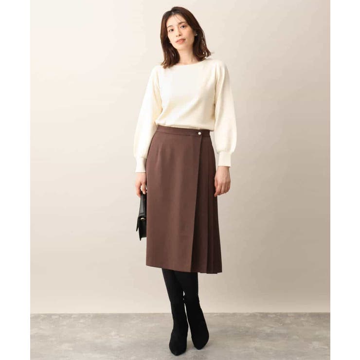 ベーシックボートネックニット/洗える/WEB限定サイズあり | OFUON | 詳細画像13 