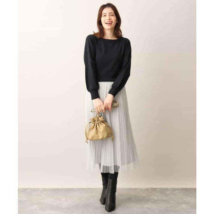 ベーシックボートネックニット/洗える/WEB限定サイズあり | OFUON | 詳細画像26 