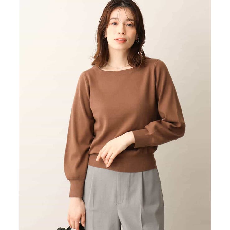 ベーシックボートネックニット/洗える/WEB限定サイズあり | OFUON | 詳細画像34 