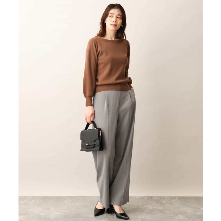 ベーシックボートネックニット/洗える/WEB限定サイズあり | OFUON | 詳細画像36 