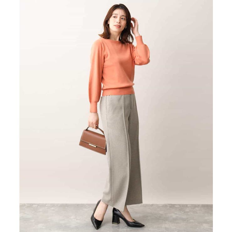 ベーシックボートネックニット/洗える/WEB限定サイズあり | OFUON | 詳細画像4 