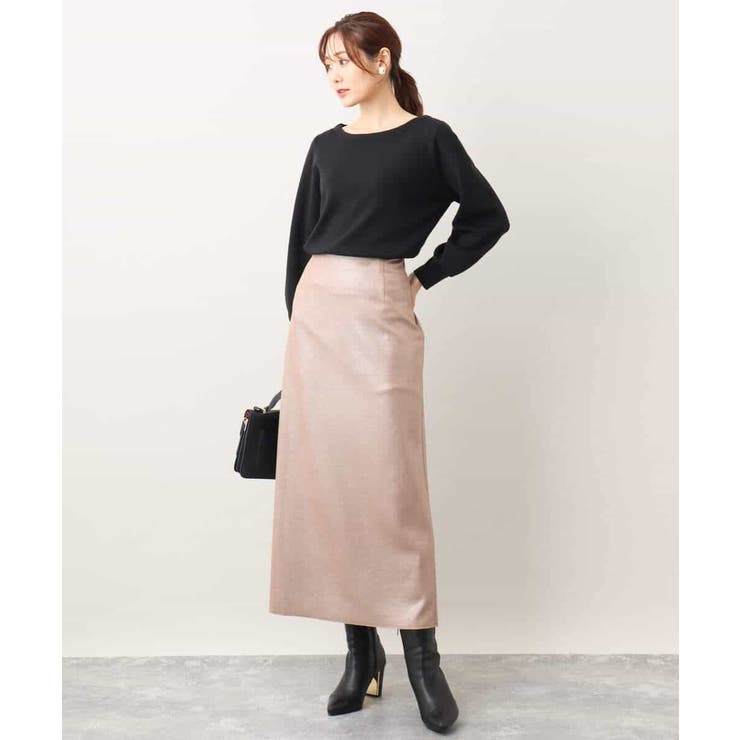 ベーシックボートネックニット/洗える/WEB限定サイズあり | OFUON | 詳細画像41 