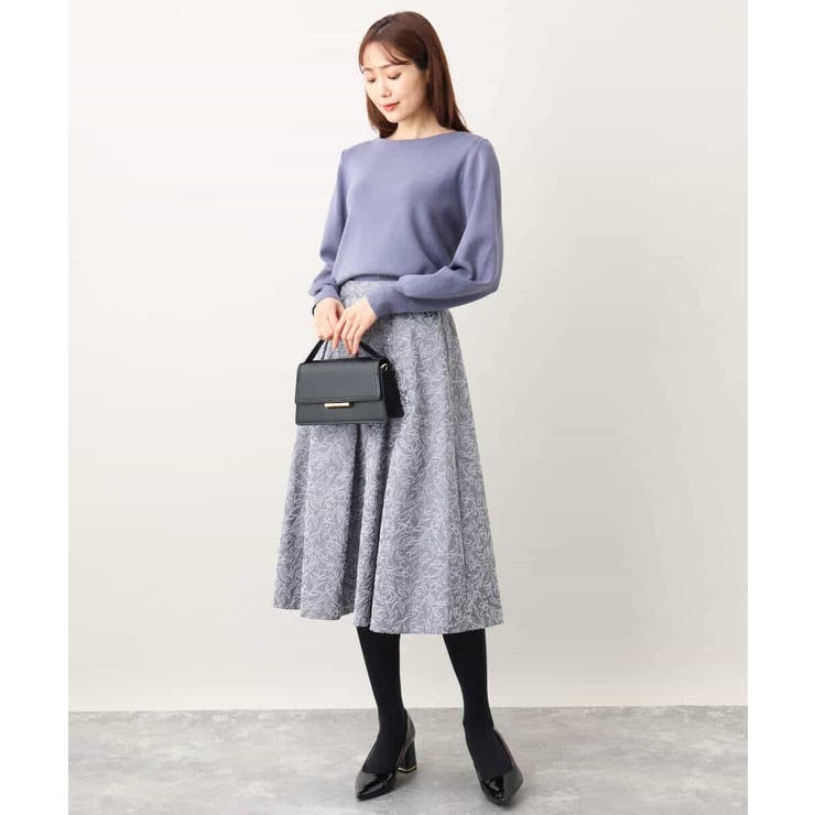 ベーシックボートネックニット/洗える/WEB限定サイズあり | OFUON | 詳細画像56 