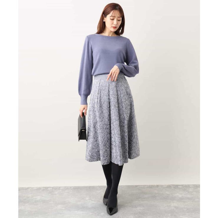 ベーシックボートネックニット/洗える/WEB限定サイズあり | OFUON | 詳細画像57 