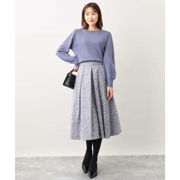 ベーシックボートネックニット/洗える/WEB限定サイズあり | OFUON | 詳細画像58 