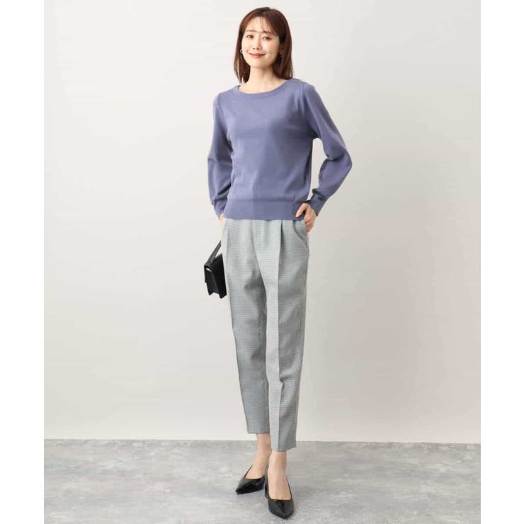 ベーシックボートネックニット/洗える/WEB限定サイズあり | OFUON | 詳細画像60 