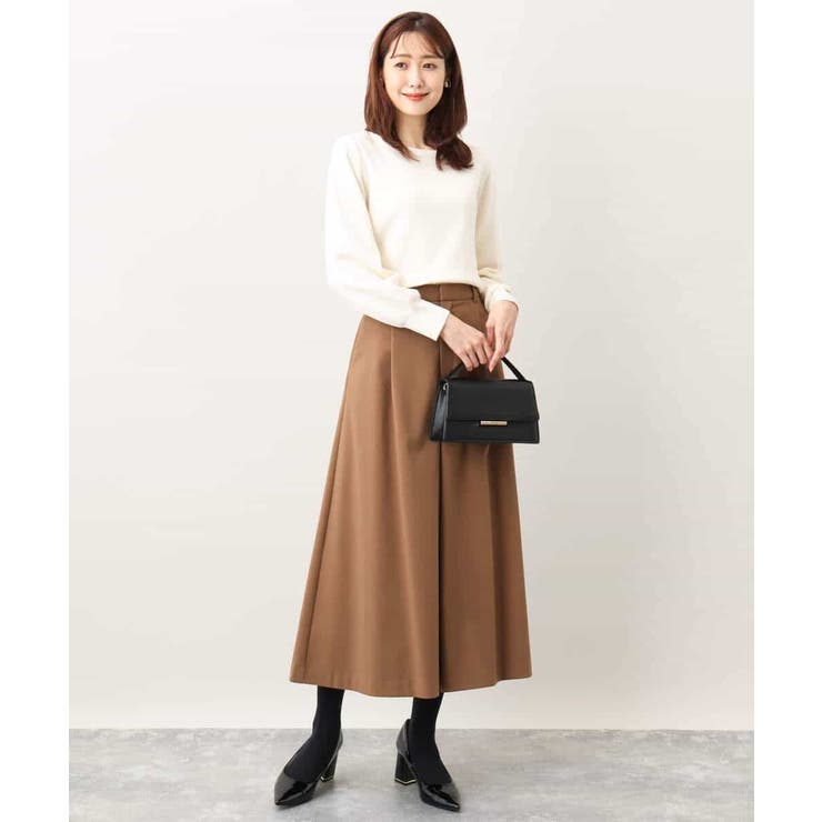 ベーシックボートネックニット/洗える/WEB限定サイズあり | OFUON | 詳細画像63 