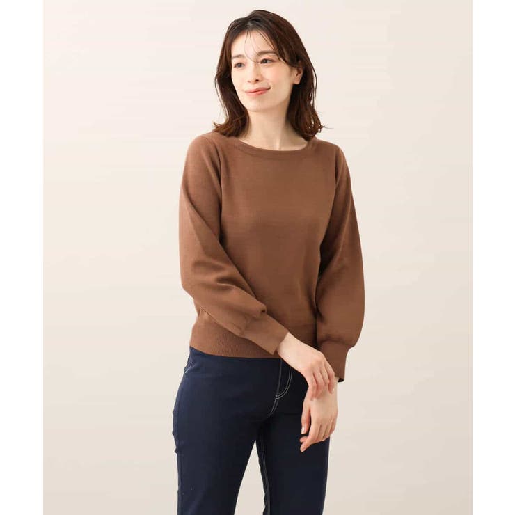 ベーシックボートネックニット/洗える/WEB限定サイズあり | OFUON | 詳細画像65 