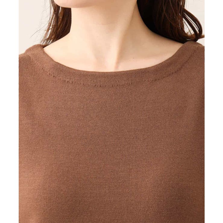 ベーシックボートネックニット/洗える/WEB限定サイズあり | OFUON | 詳細画像68 