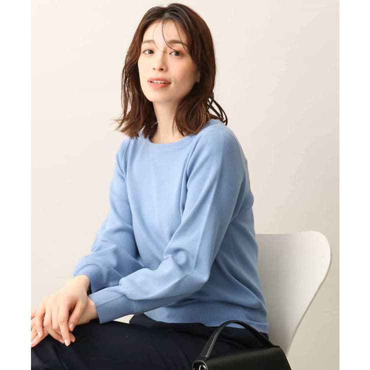 ベーシックボートネックニット/洗える/WEB限定サイズあり | OFUON | 詳細画像7 