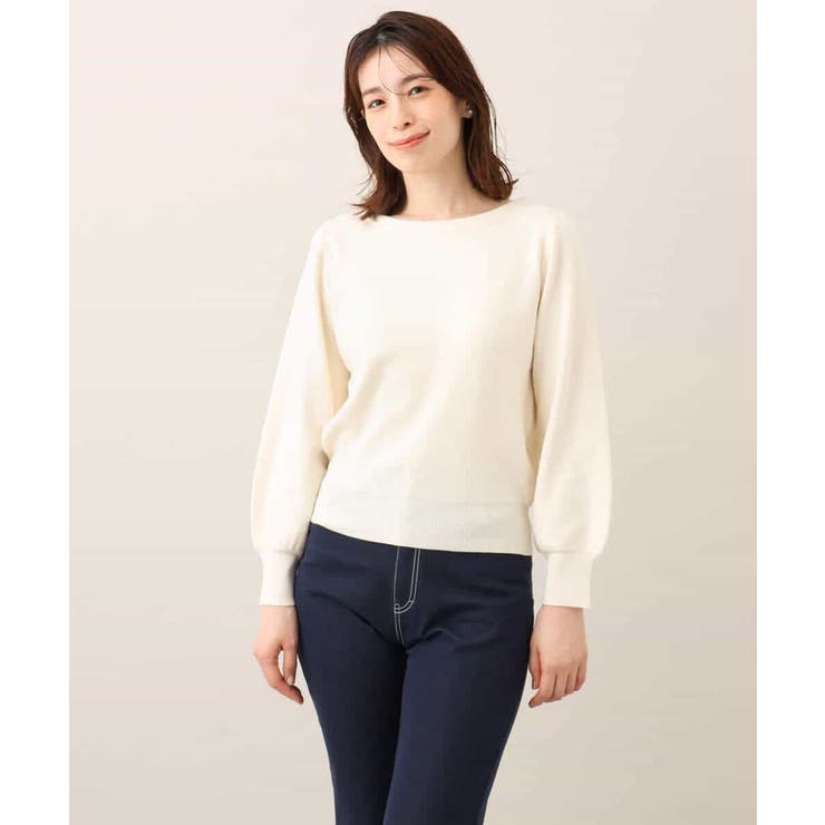 ベーシックボートネックニット/洗える/WEB限定サイズあり | OFUON | 詳細画像71 