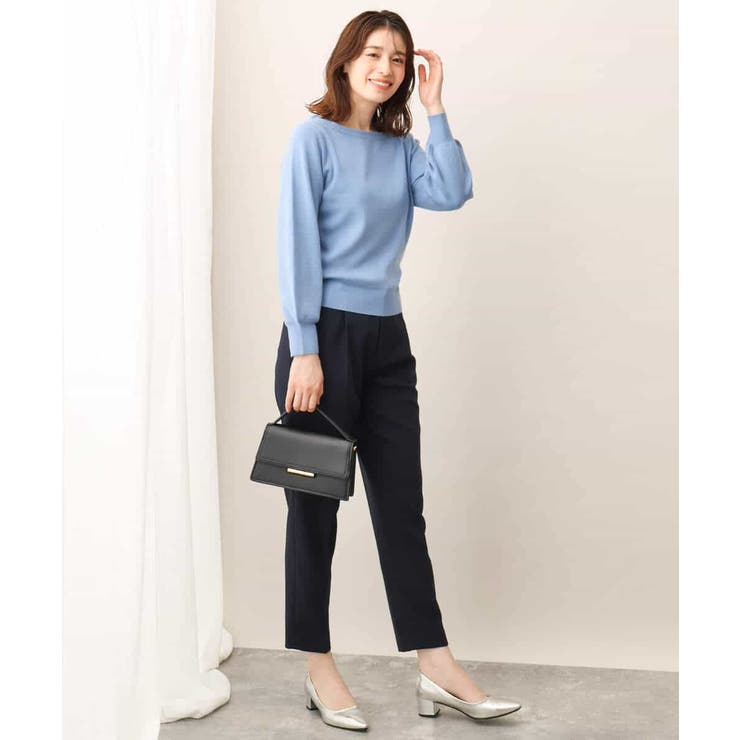 ベーシックボートネックニット/洗える/WEB限定サイズあり | OFUON | 詳細画像9 