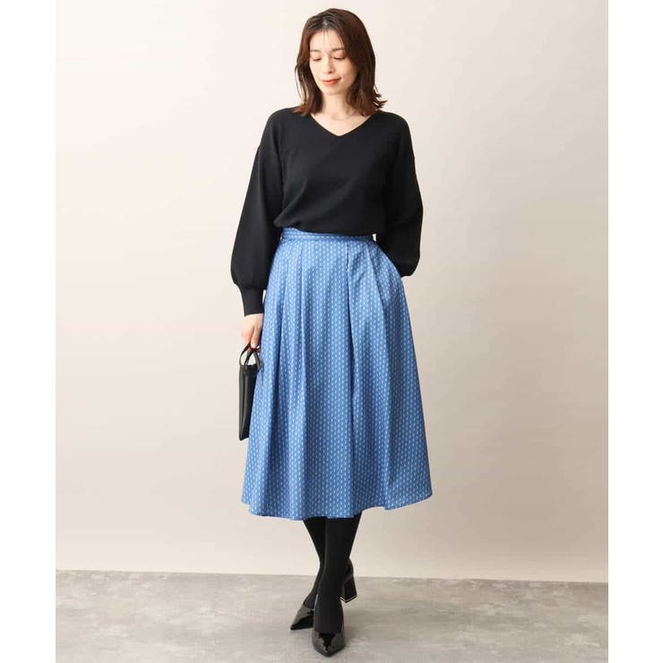 ベーシックVネックニット/洗える/WEB限定サイズあり | OFUON | 詳細画像14 