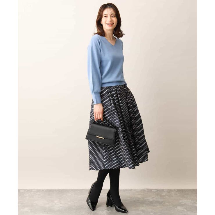 ベーシックVネックニット/洗える/WEB限定サイズあり | OFUON | 詳細画像18 