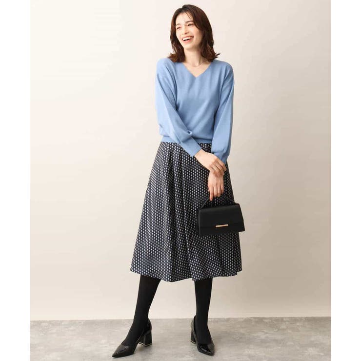 ベーシックVネックニット/洗える/WEB限定サイズあり | OFUON | 詳細画像19 