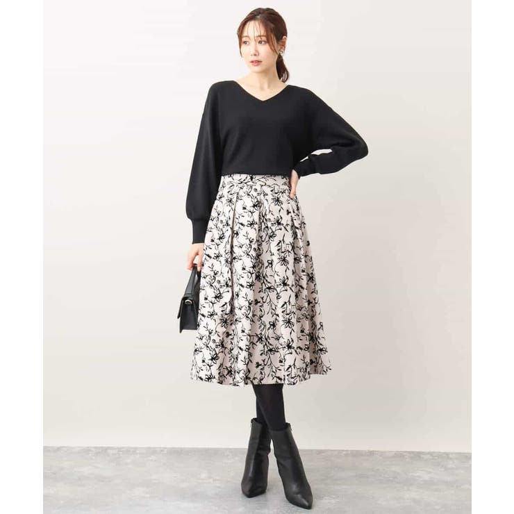 ベーシックVネックニット/洗える/WEB限定サイズあり | OFUON | 詳細画像21 