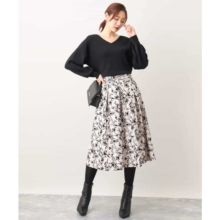 ベーシックVネックニット/洗える/WEB限定サイズあり | OFUON | 詳細画像22 