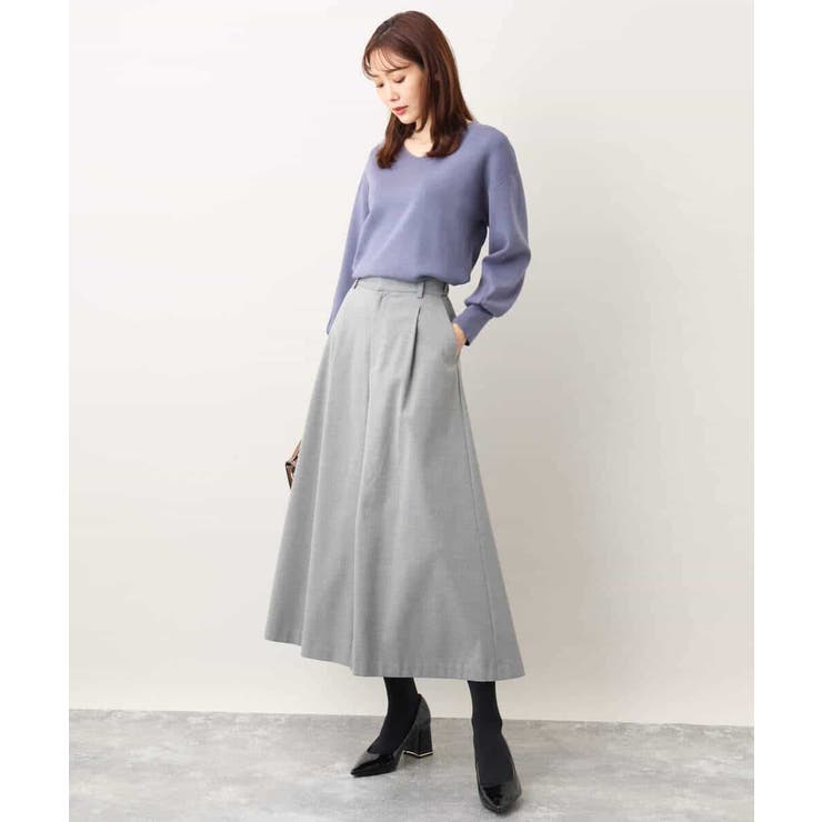 ベーシックVネックニット/洗える/WEB限定サイズあり | OFUON | 詳細画像27 