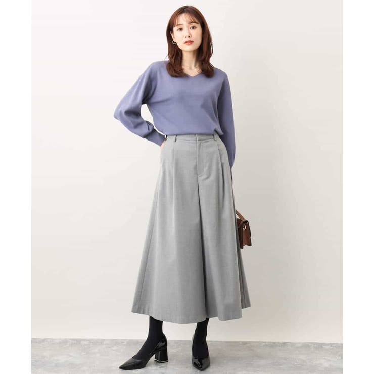 ベーシックVネックニット/洗える/WEB限定サイズあり | OFUON | 詳細画像28 