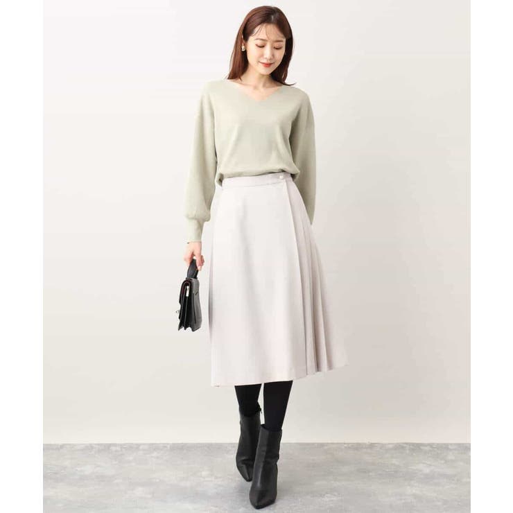 ベーシックVネックニット/洗える/WEB限定サイズあり | OFUON | 詳細画像41 