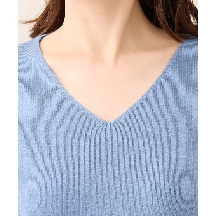 ベーシックVネックニット/洗える/WEB限定サイズあり | OFUON | 詳細画像49 