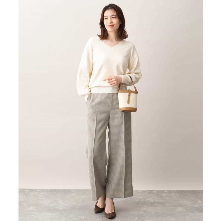 ベーシックVネックニット/洗える/WEB限定サイズあり | OFUON | 詳細画像6 