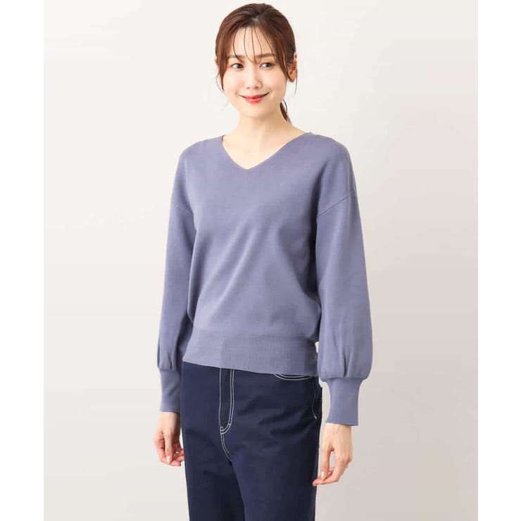 ベーシックVネックニット/洗える/WEB限定サイズあり | OFUON | 詳細画像60 