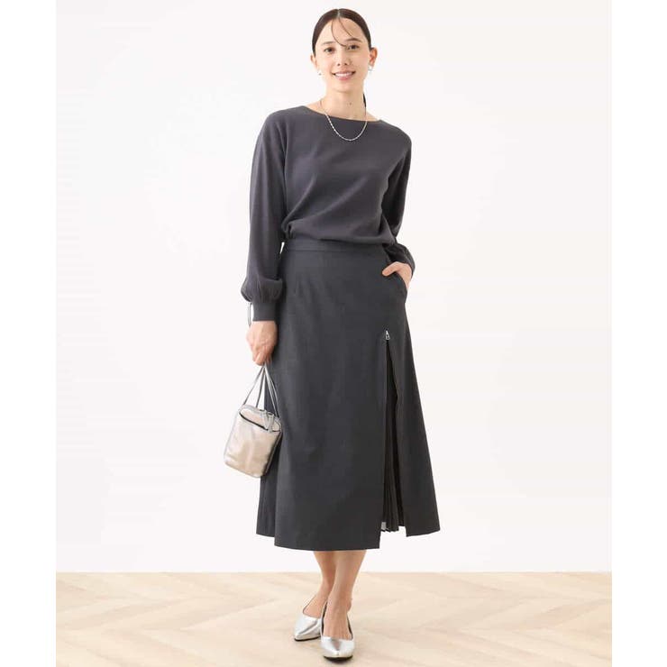 ボリューム袖ベーシックニット/洗える/WEB限定サイズあり | OFUON | 詳細画像11 