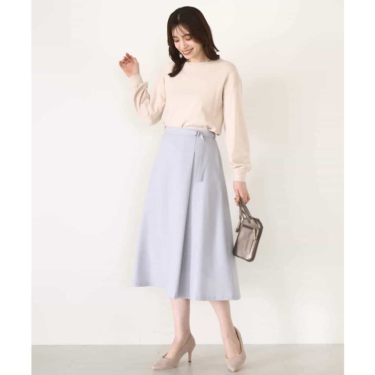 ボリューム袖ベーシックニット/洗える/WEB限定サイズあり | OFUON | 詳細画像24 