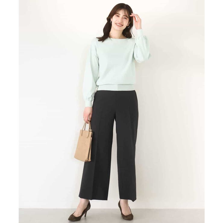 ボリューム袖ベーシックニット/洗える/WEB限定サイズあり | OFUON | 詳細画像27 