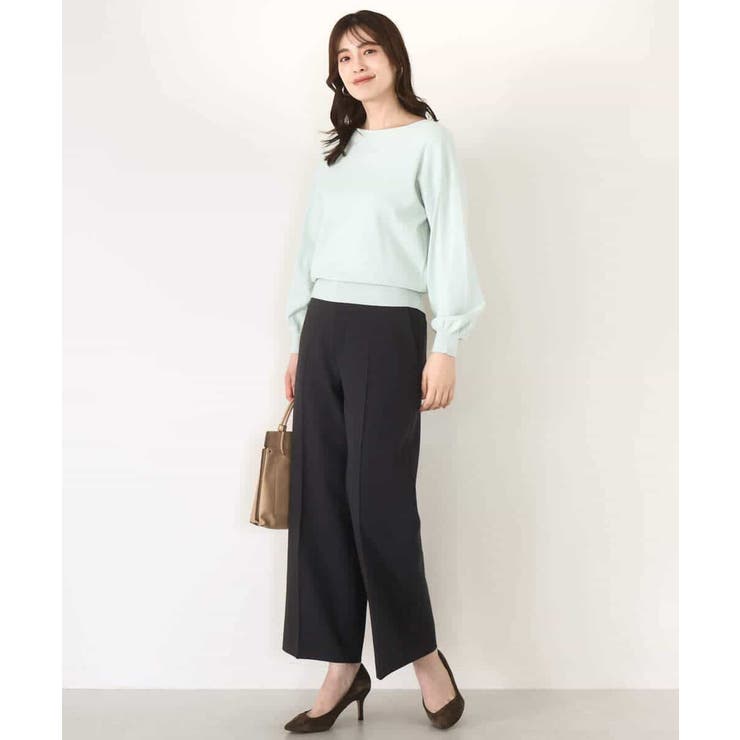 ボリューム袖ベーシックニット/洗える/WEB限定サイズあり | OFUON | 詳細画像28 