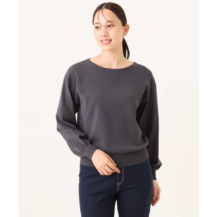 ボリューム袖ベーシックニット/洗える/WEB限定サイズあり | OFUON | 詳細画像40 