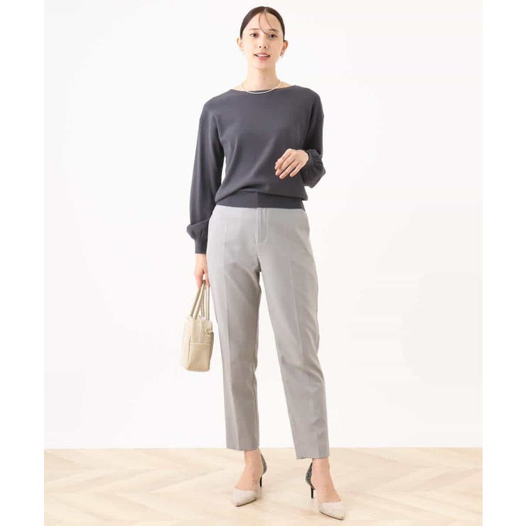 ボリューム袖ベーシックニット/洗える/WEB限定サイズあり | OFUON | 詳細画像7 