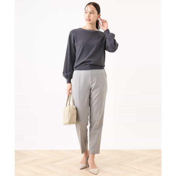 ボリューム袖ベーシックニット/洗える/WEB限定サイズあり | OFUON | 詳細画像8 