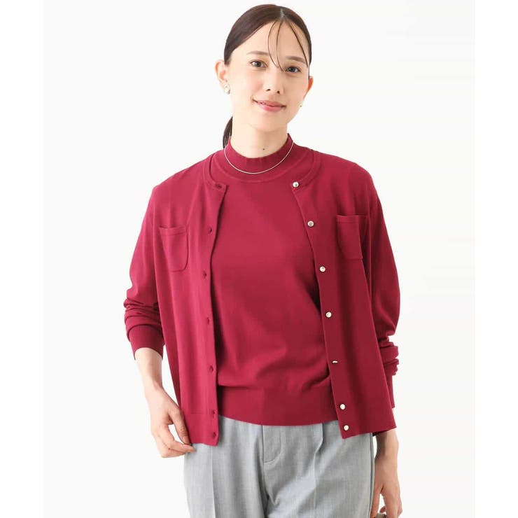 カラーニットアンサンブル/洗える/WEB限定サイズあり | OFUON | 詳細画像13 