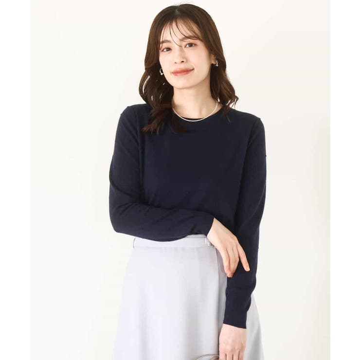 ドット柄コンパクトニットプルオーバー/洗える/WEB限定サイズあり | OFUON | 詳細画像13 