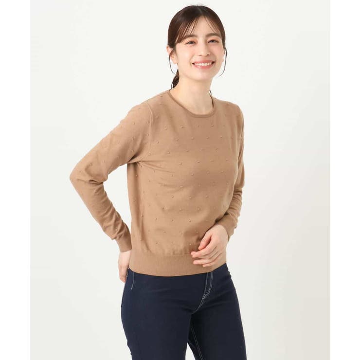 ドット柄コンパクトニットプルオーバー/洗える/WEB限定サイズあり | OFUON | 詳細画像27 