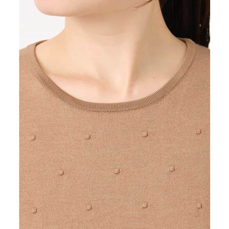 ドット柄コンパクトニットプルオーバー/洗える/WEB限定サイズあり | OFUON | 詳細画像30 