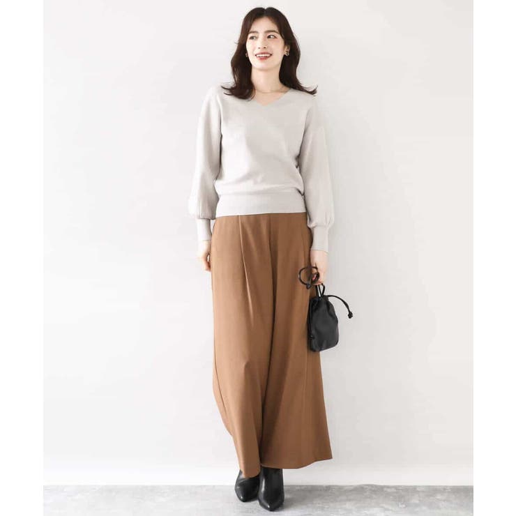 ベーシックVネックニット/洗える/WEB限定サイズあり | OFUON | 詳細画像39 